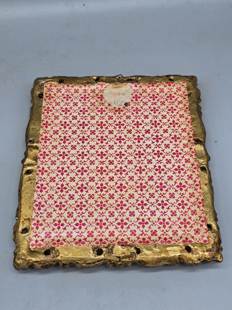 Vintage Gold Guilded Small Mirror