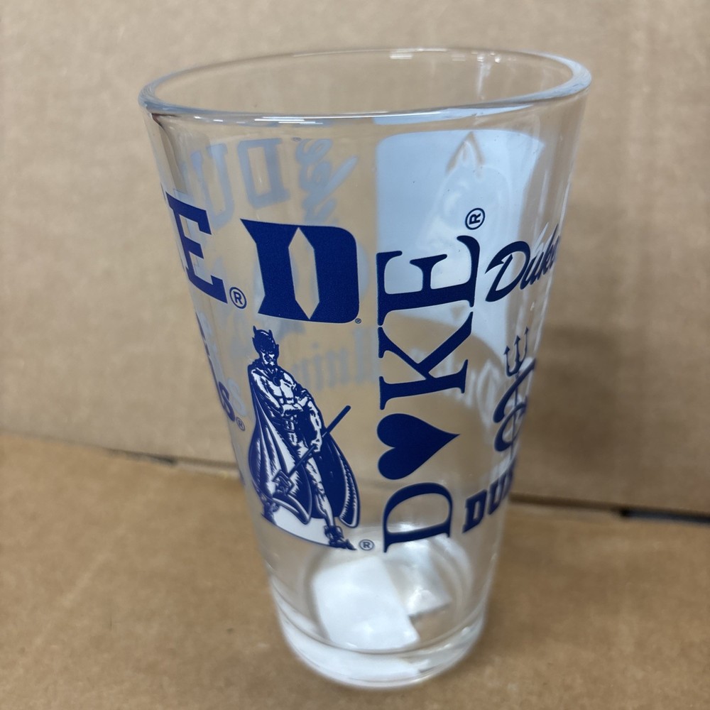 Duke Blue Devils 6” Logo Brand 16 Oz Glass