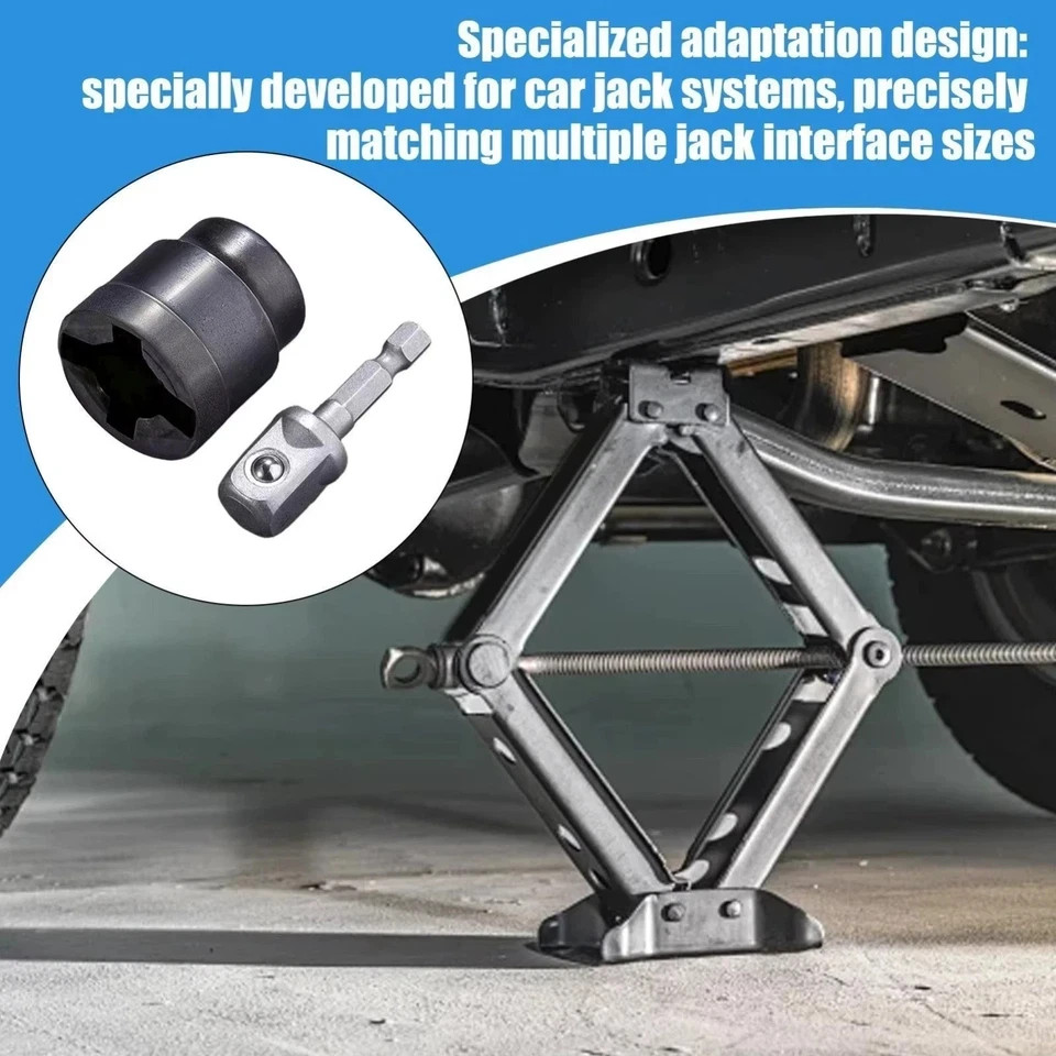 Car Jack Adapter Socket Converter for Scissor Jack Heavy Duty Tool*