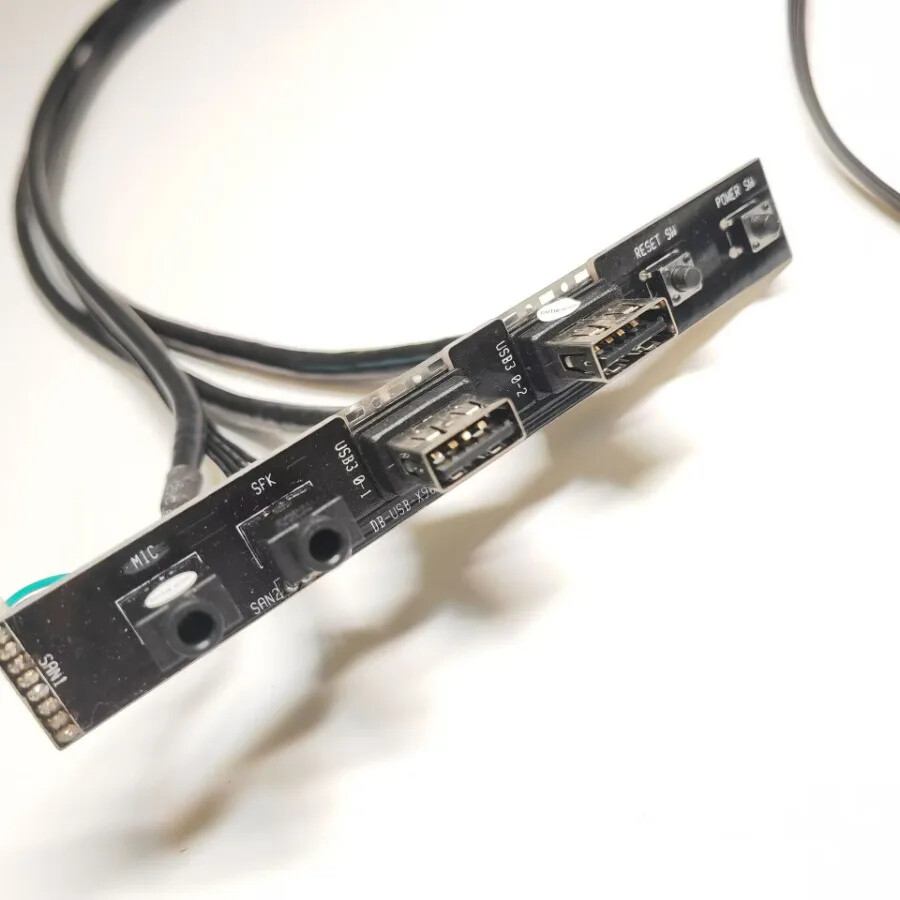 Computer Motherboard Panel Cable 19P 9P Power Reset SW To USB 3.0 HD Audio Front