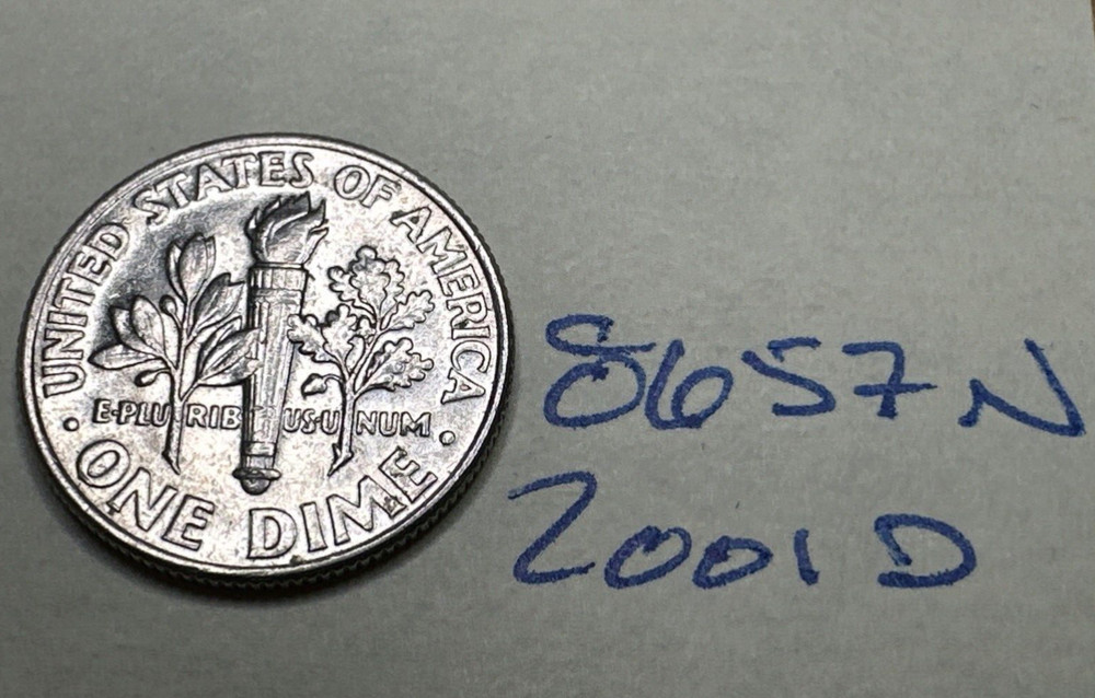 2001 D Roosevelt Dime 10C 8657N