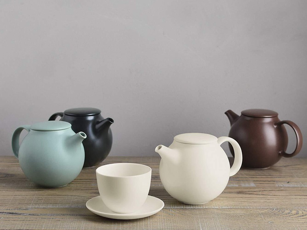 KINTO PEBBLE teapot 500ml moss green 17141