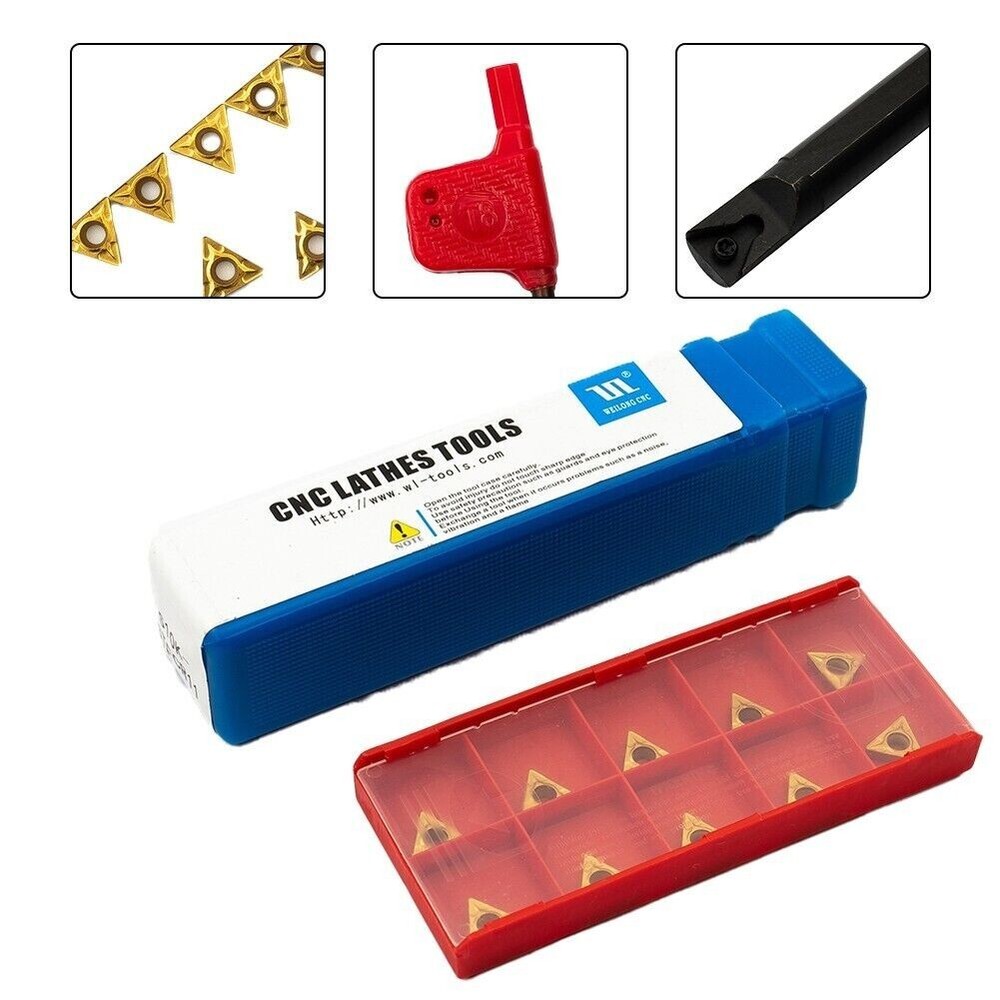 10mm Lathe Internal Turning Tool Cemented Carbide Holder Boring Bar Insert STFCR