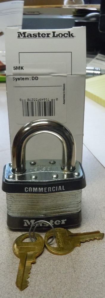 Master Lock® 5MK Commercial Grade Non-Rekeyable Safety Padlock