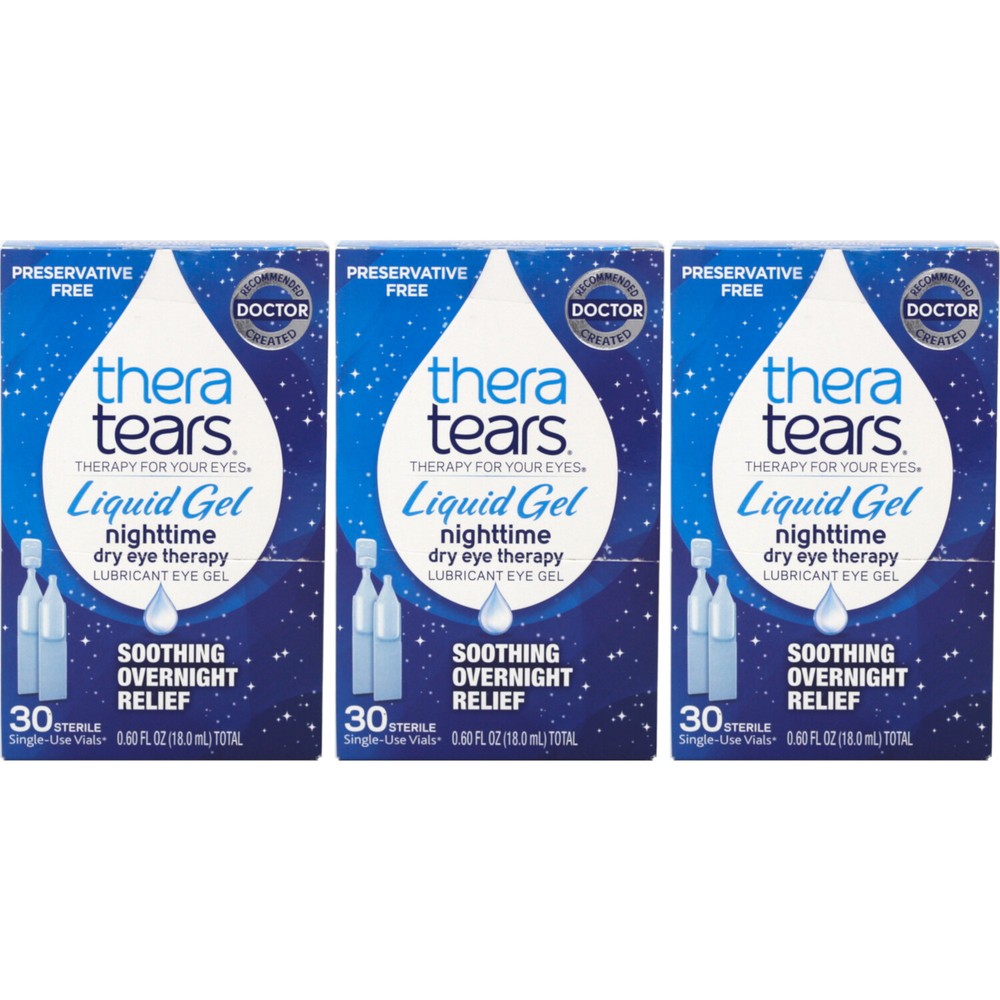 3 Pack Theratears Liquid Gel Single Use Containers 30 Each