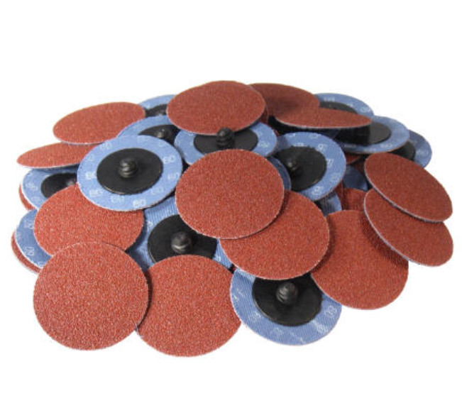 50PC 2" 50grit Roll Lock Aluminum Oxide Quick Change Sanding Disc