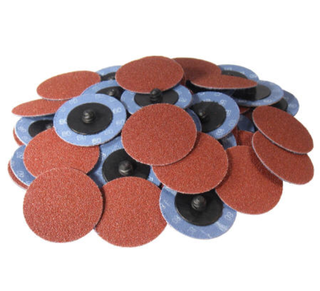 50PC 2" 50grit Roll Lock Aluminum Oxide Quick Change Sanding Disc