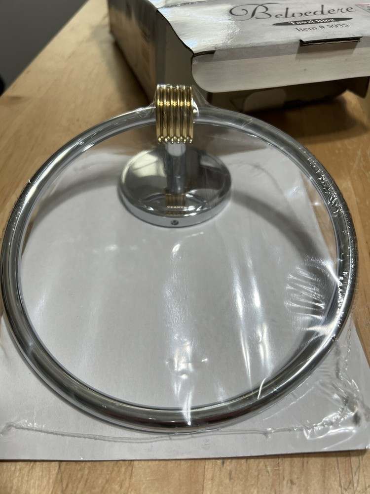Gatco Fine Bathware Designer Towel Rings BELVEDERE Solid Brass # 5935