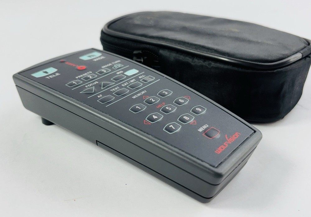 WolfVision Visualizer Remote Control with Case - Tested & Working - Genuine