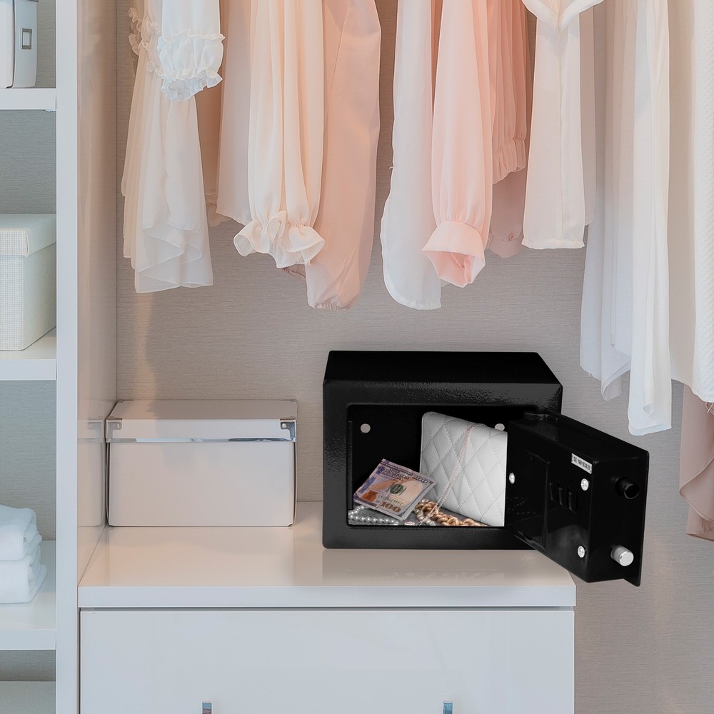 Security Safe Box Electronic Deluxe Digital Steel Safe Hidden Key Lock Box