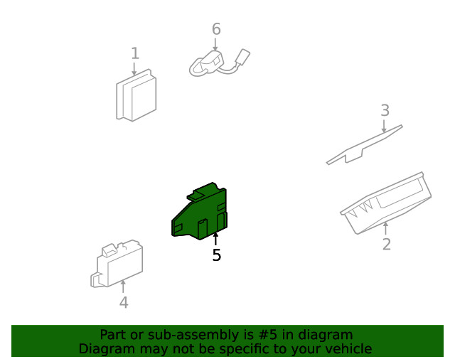 Genuine GM Battery Bracket 94700293