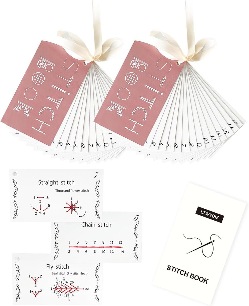 2 Pack Creative Mini Sewing Book, Enthusiasts & Beginners Ideal for DIY Mini