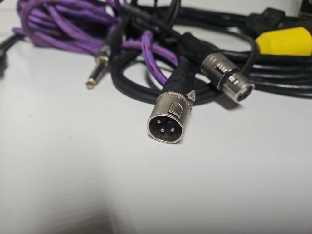 Used Microphone Cord And Mixer Cord
