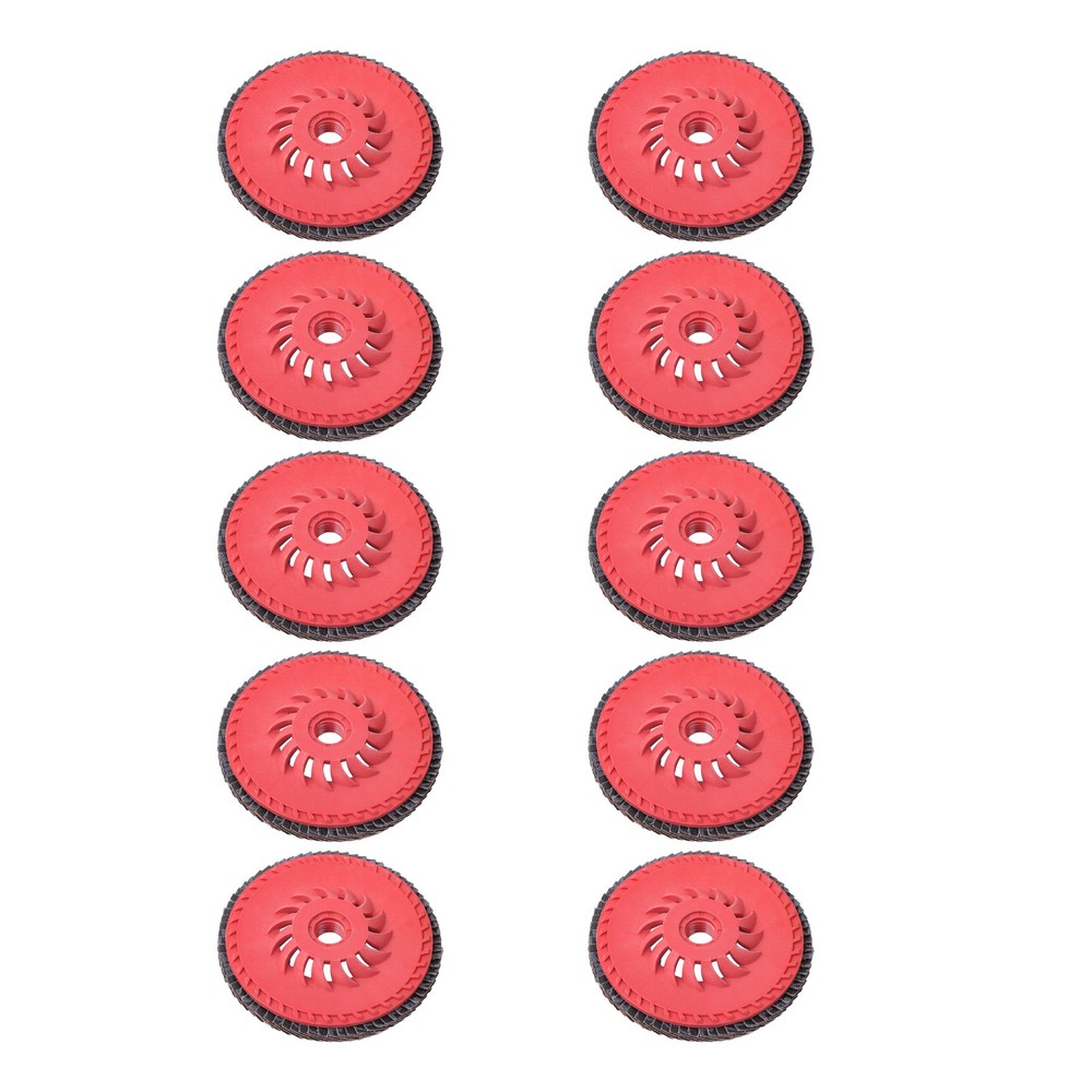 10 Pack 60 Grit 4-1/2" x 7/8" Ceramic Grinding Wheel Type 29 Flap Discs