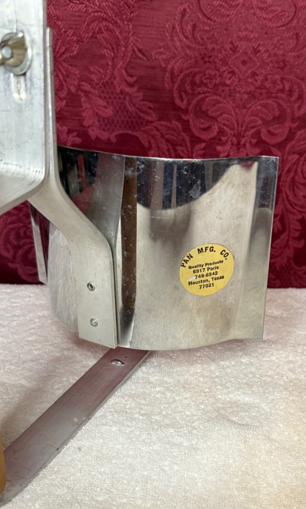 Lantern Adjustable Heat Reflector Shield with Wooden Handle ~ Pan Mfg. Co.