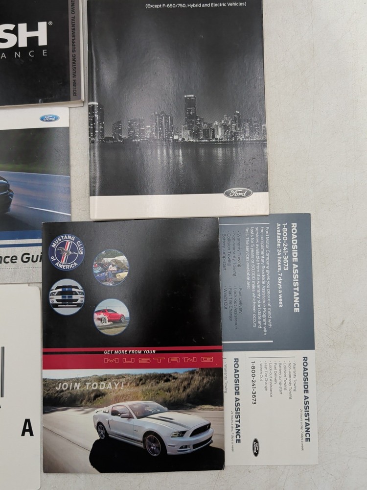2014 Ford Mustang Owners Manual ROUSH Performance Set W/case