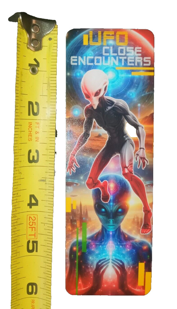 Sci-Fi UFO Alien Bookmarks, 5 New bookmarks included