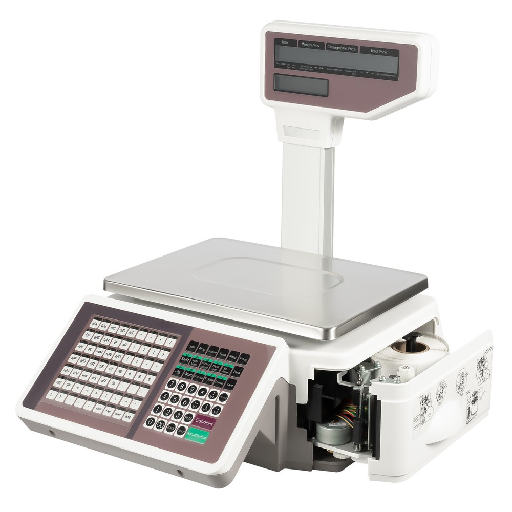 Electronic Weight Scale With Thermal Label Printer Digital Price Computing Scale