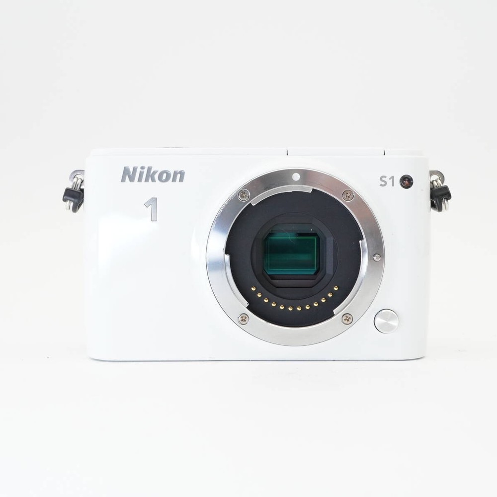 Nikon 1 S1 White Mirrorless Camera #AA4875