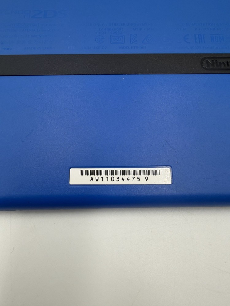 Nintendo 2DS Handheld Console Only Electric Blue Tested Working
