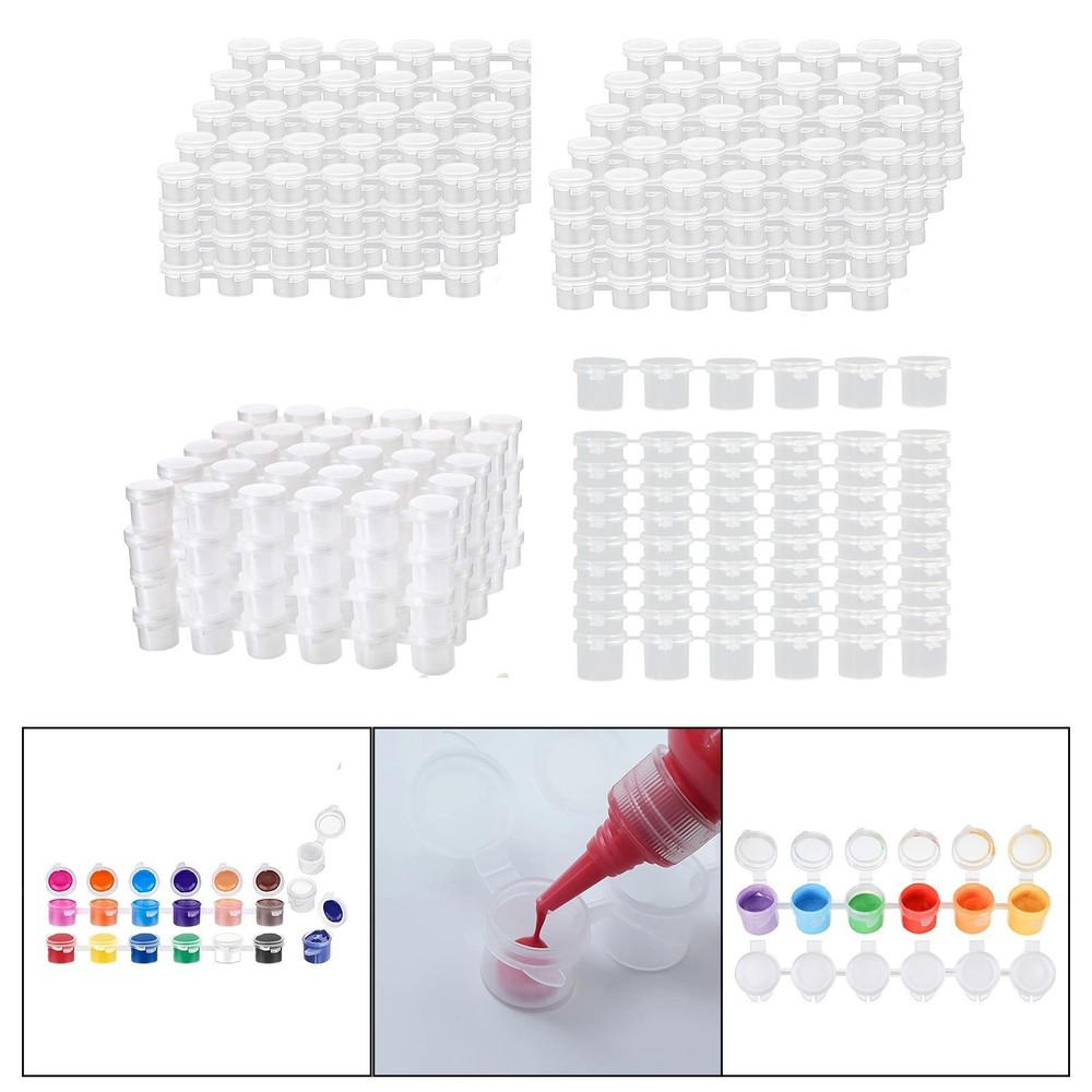 Empty Paint Pot Strips, Paint Container Strips, Lightweight Acrylic Paint