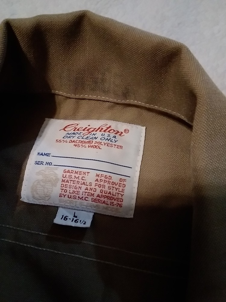 USMC SSgt Short Sleeve Service-C. Size Large