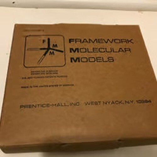Vintage 1965 Prentice-Hall FRAMEWORK MOLECULAR MODELS Kit Educational Science