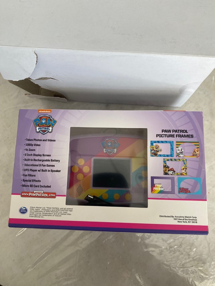 PAW Patrol Interactive Camera Video Games Camera Speaker + SD Card Nickelodeon