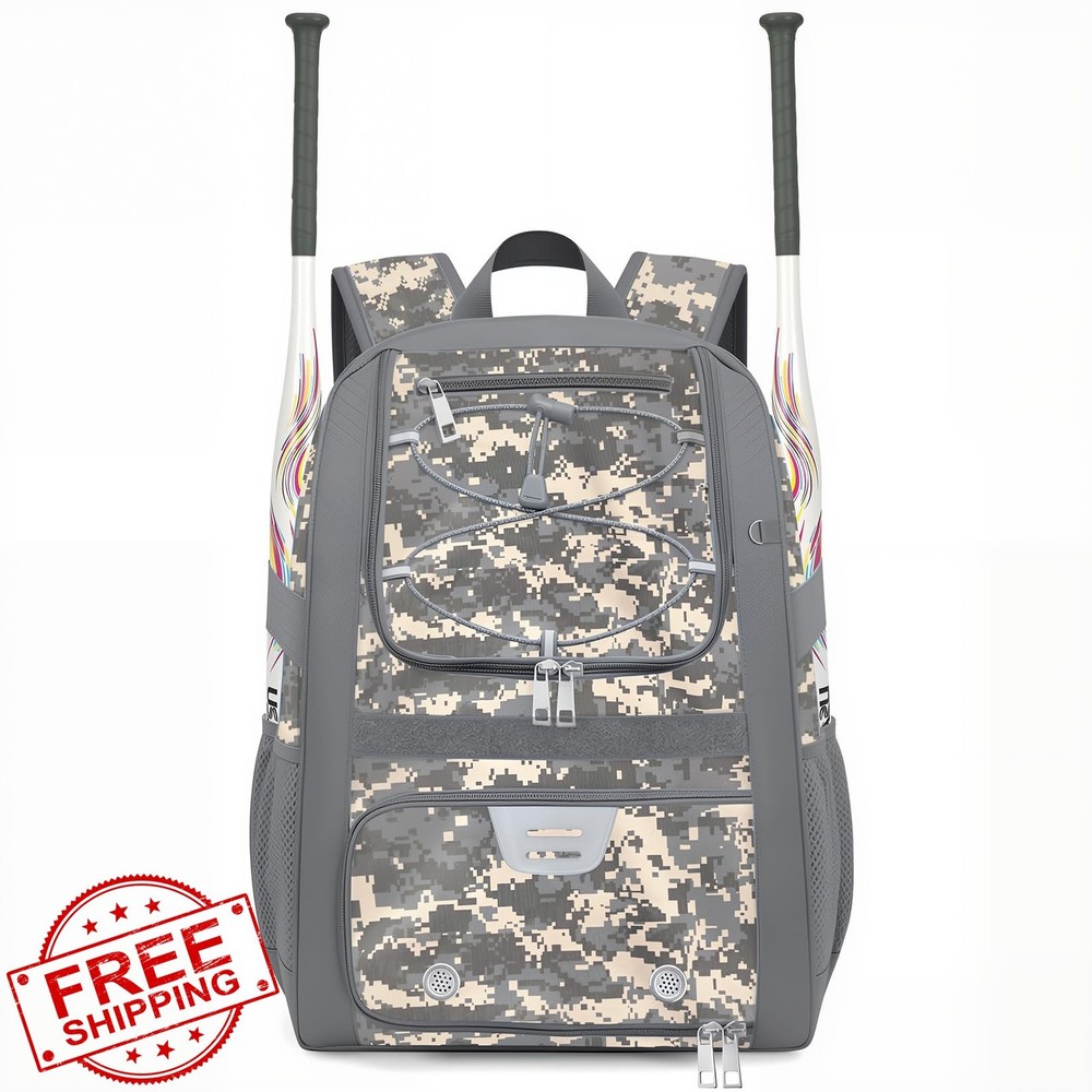 FABUVIEW Youth Baseball Bag Softball Bat Backpack