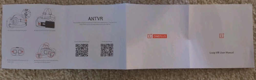 OnePlus Loop VR ANTVR Smartphone VR Headset New In Box