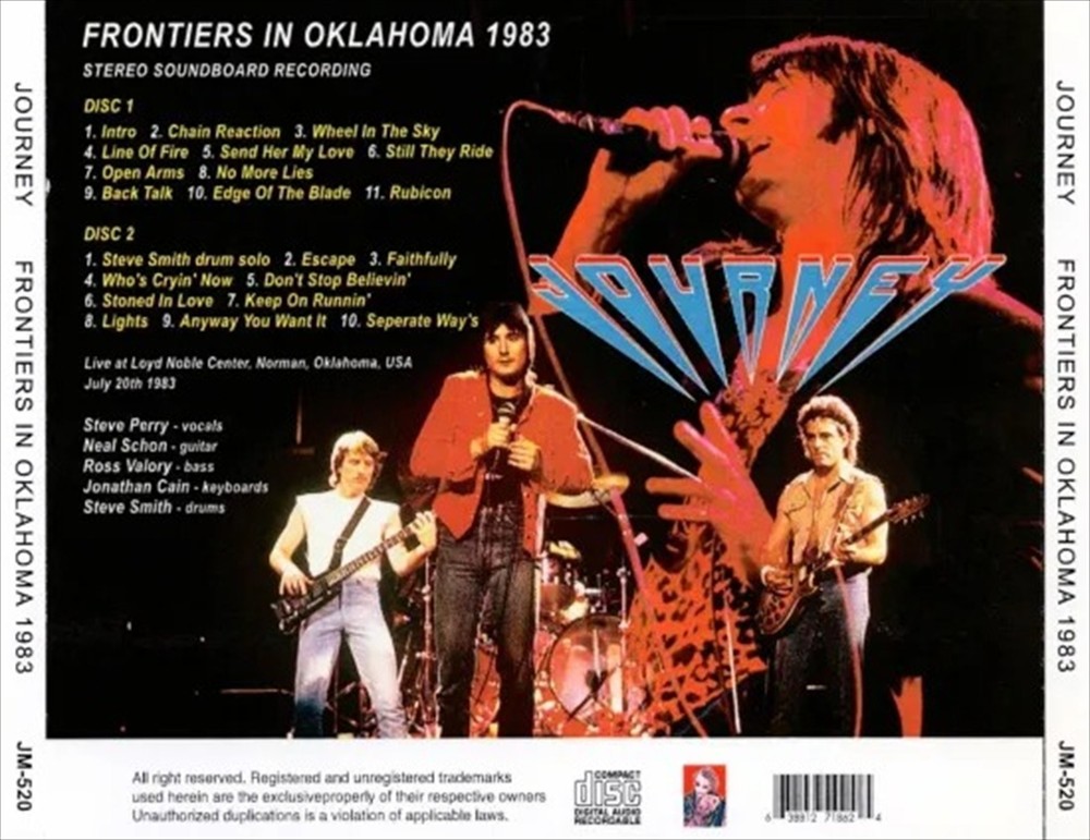 JOURNEY / FRONTIERS IN OKLAHOMA 1983 / 2CD