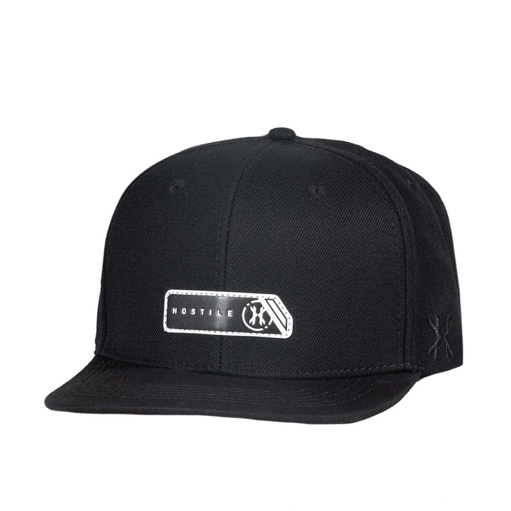 HK Army Snapback Hat - Edge - Black