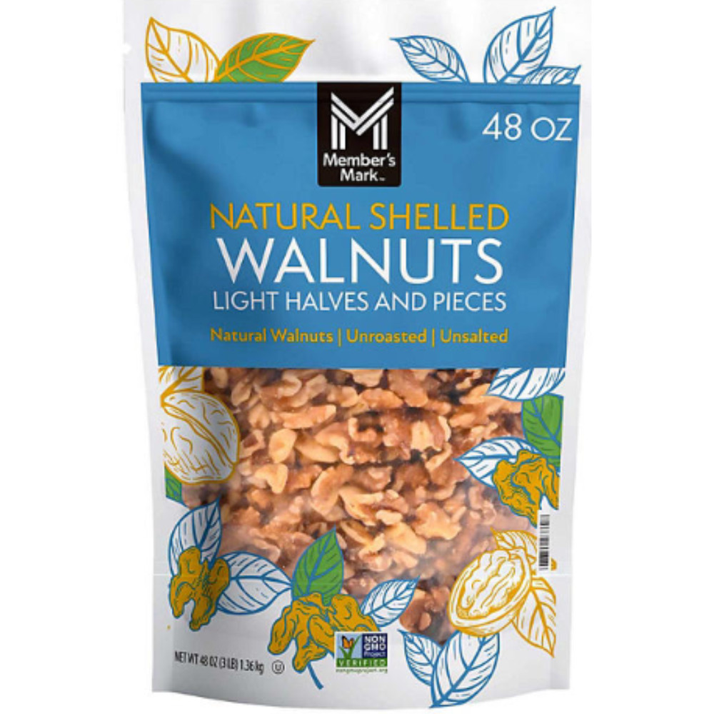 Member's Mark Natural Shelled Walnuts 3 lbs Free Shipping