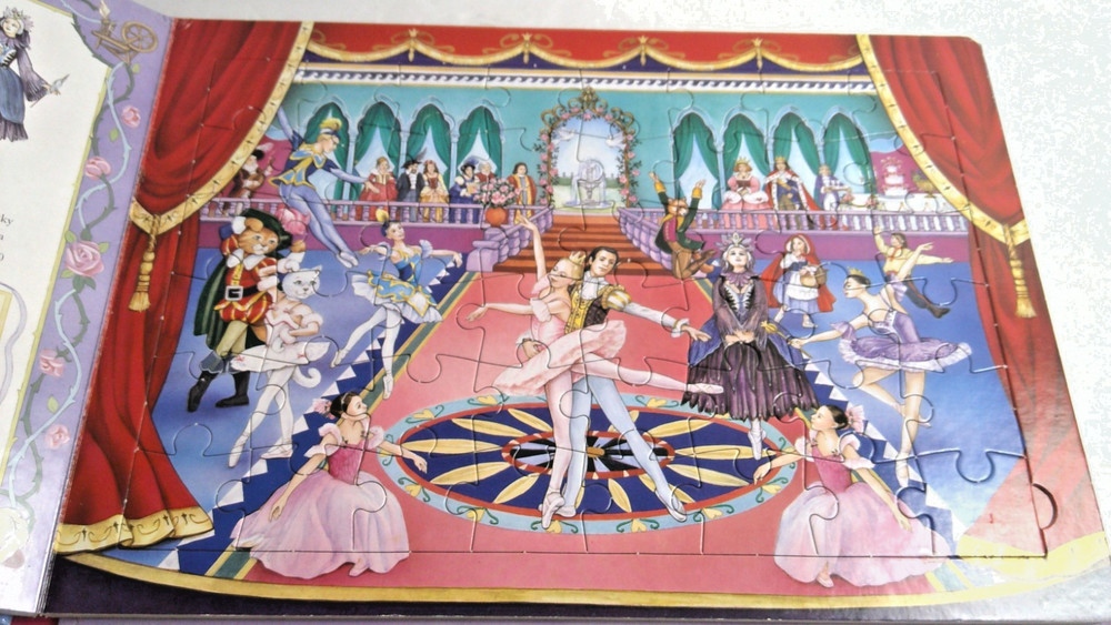 "Beautiful Ballet" Jigsaw Book with CD & Four 48-pc Puzzles