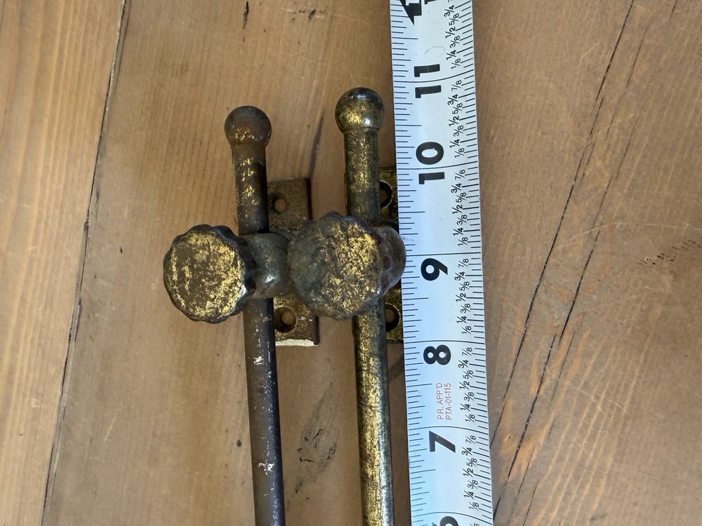 Vintage Solid Brass 11” Casement Window Stay Adjusters