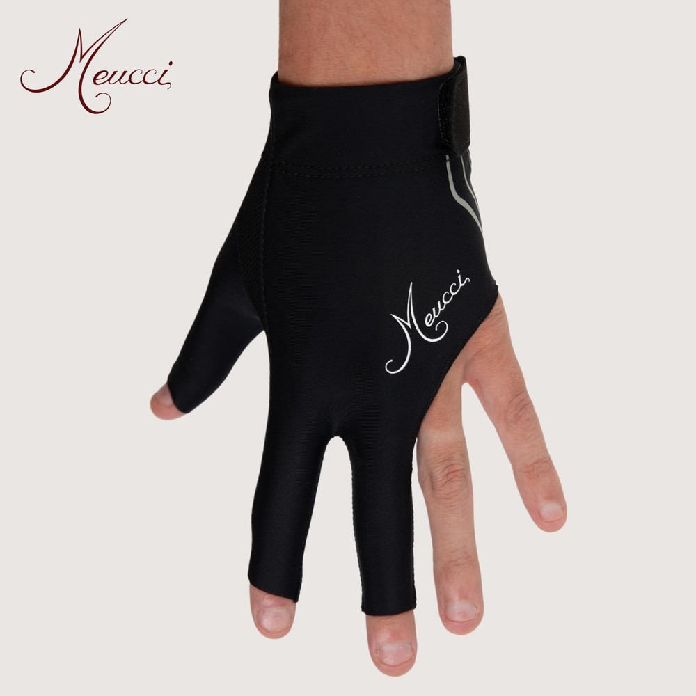 Elite Stroke Billiard Glove – Black – Left Hand – Large