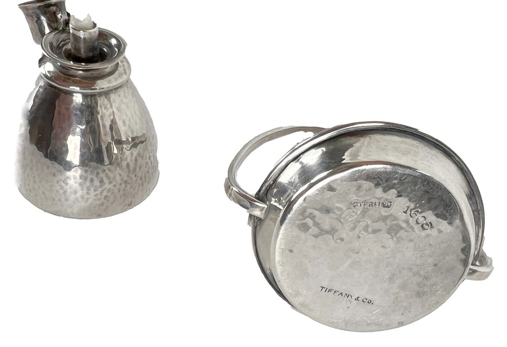 Tiffany & Co. Sterling Silver Makers Table Cigar Lighter and Cradle