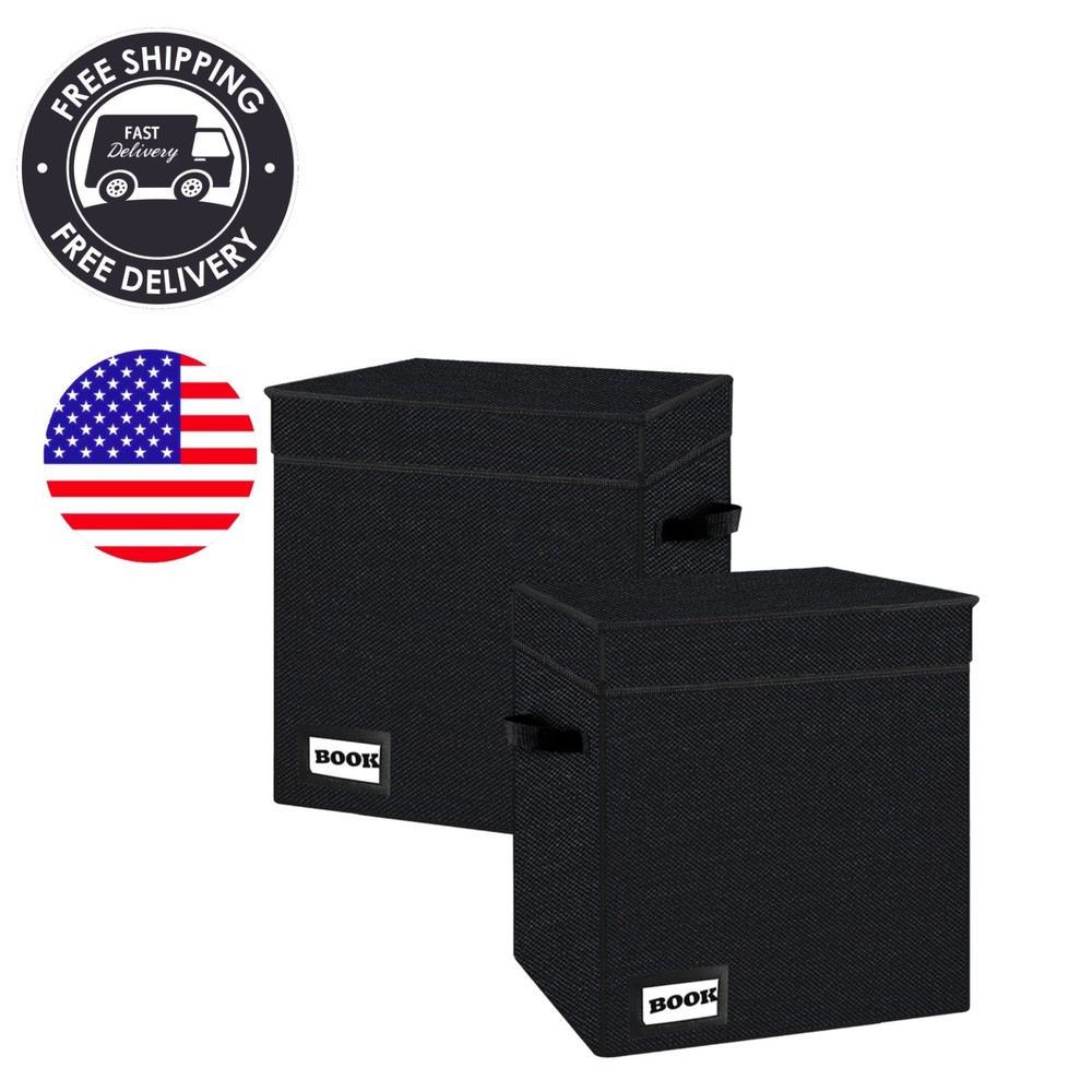 Collapsible 2-Pack Comic Book Storage Box - Durable & Water-Resistant