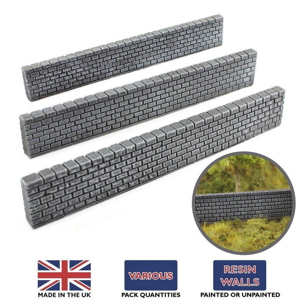 WWG Brick Built Wall Pre-Painted x 3 – Wargaming