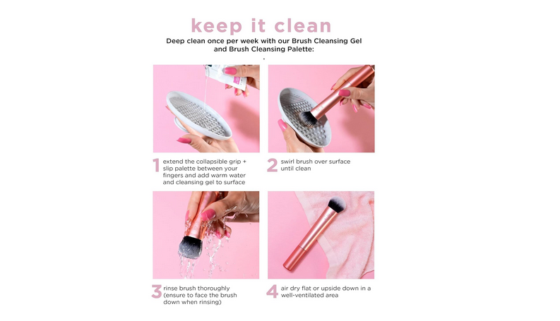 Real Techniques Makeup Brush for Even Streak Free Application, ( Select Type ).,