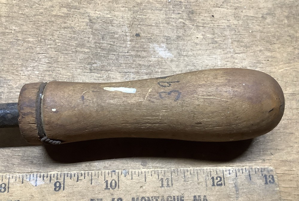 Vintage Worth #2 Copper Soldering Tip, Wood Handle