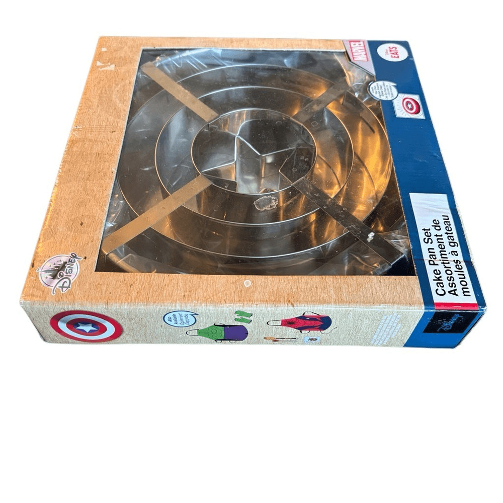 Disney Eats Captain Marvel Shield Cake Pan Set *New*