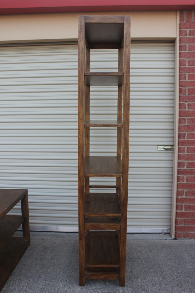Drexel Heritage bookcase, 2 side tables, 1 corner table