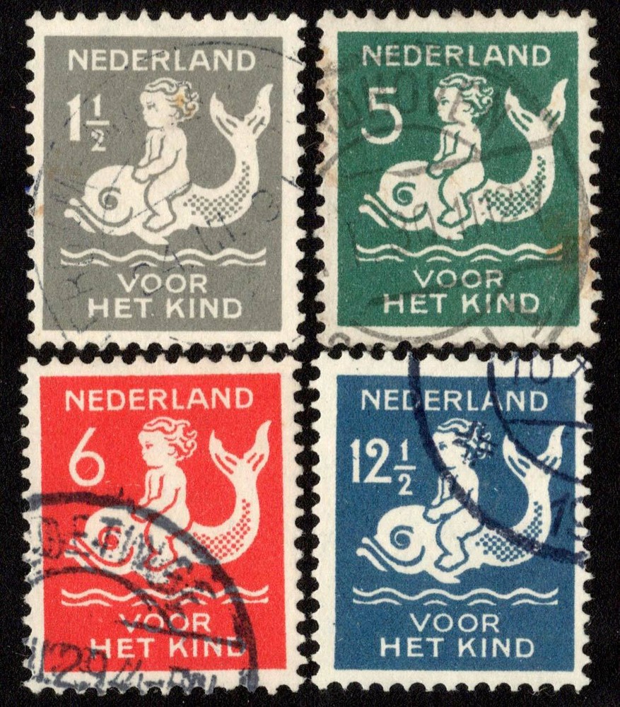 Netherlands Scott B37-B40 Used.