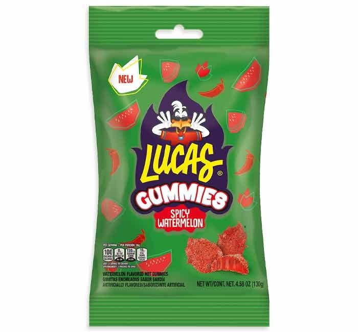 Lucas Spicy Gummies Watermelon Flavored 1 pack 4.58OZ - Hot Candy