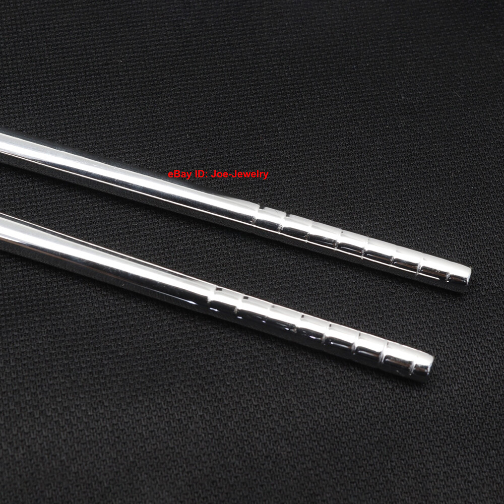 Real 999 Fine Silver Chopsticks Silver Healthy Tableware 福 Character Handle