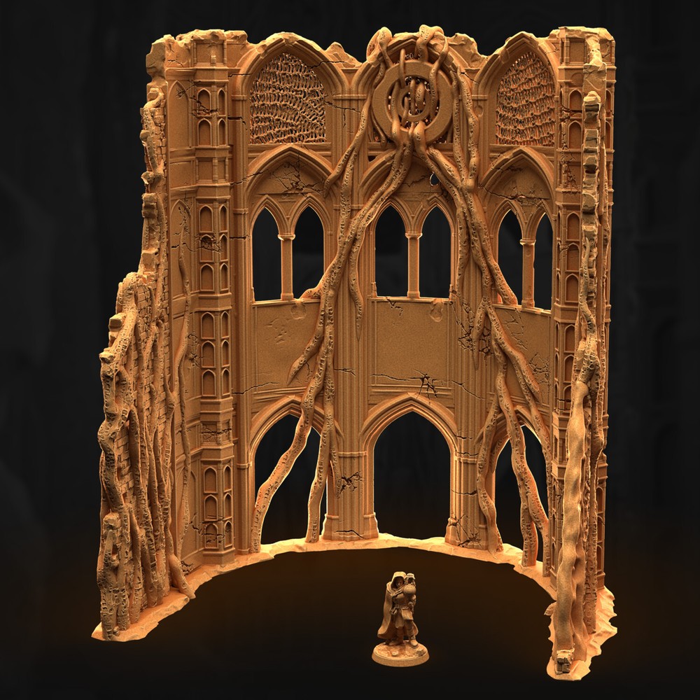 Tabletop Terrain - Wargaming Terrain - Sunless Lands Cathedral - Apse