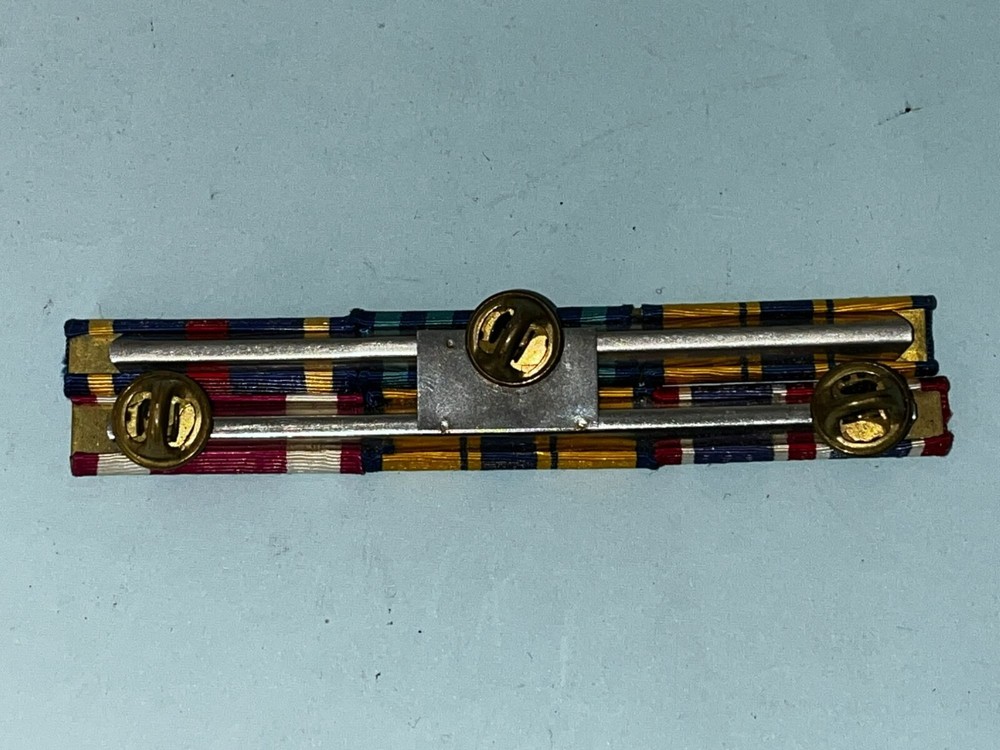 Vintage USAF Ribbon Bar Outstanding Unit Training Longevity Service Oak Leaf