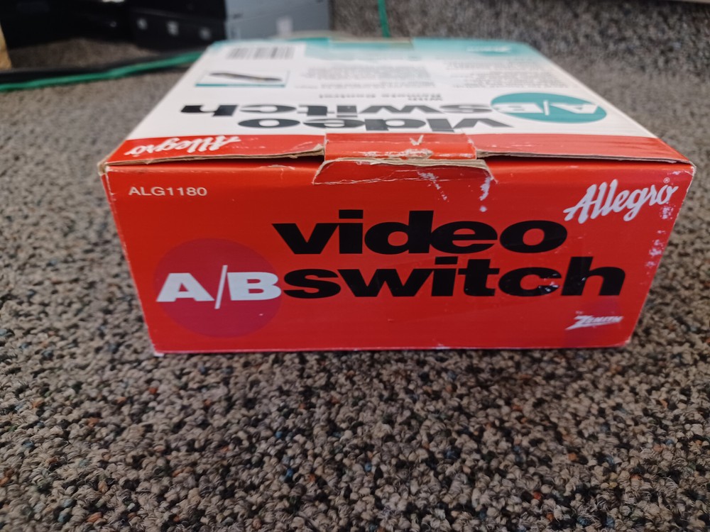 Zenith Allegro ALG 1180 Infrared Remote Control Video A-B Switch w/power supply