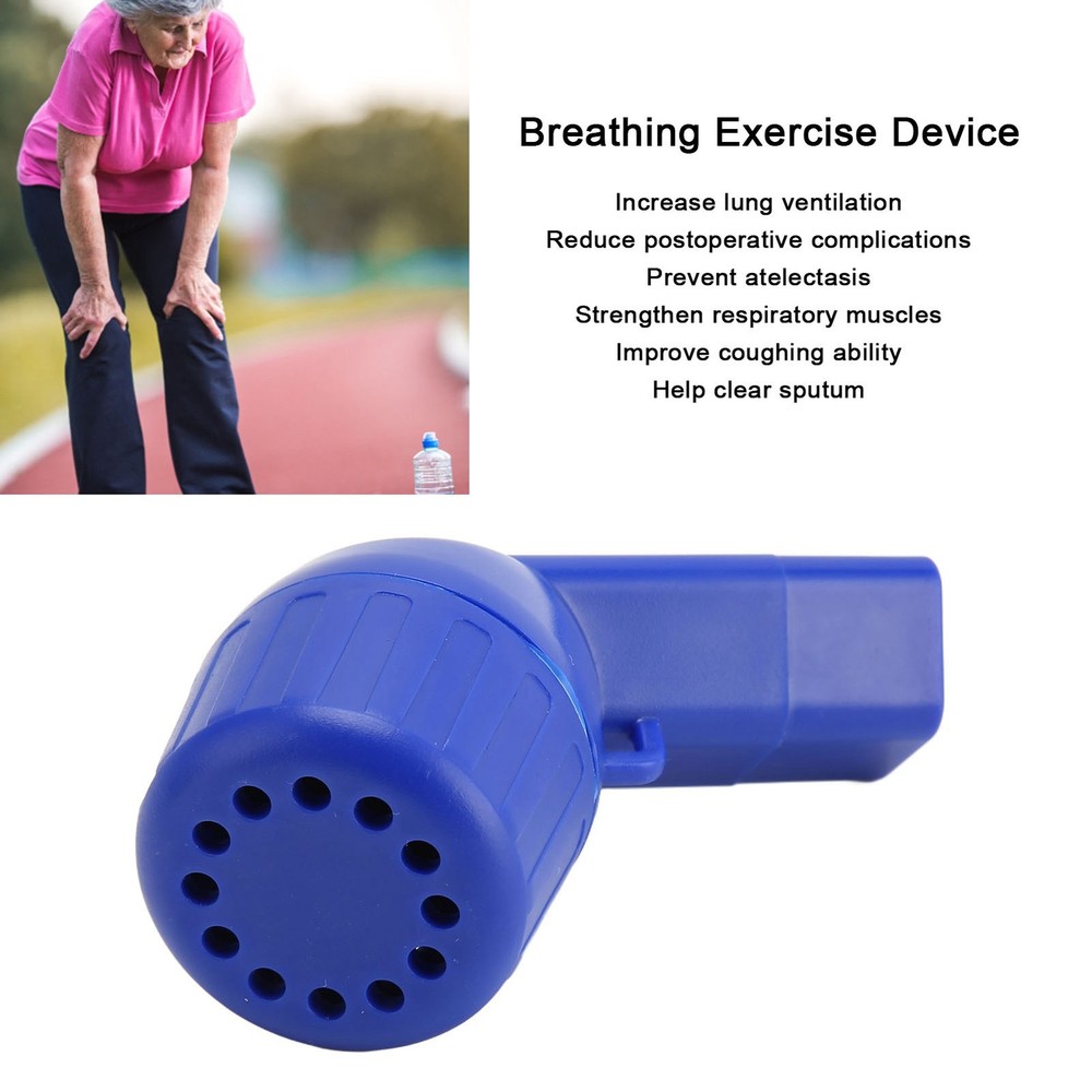Handheld Breathing Exerciser Improve Lung Function For Sports ABS Alloy Premium